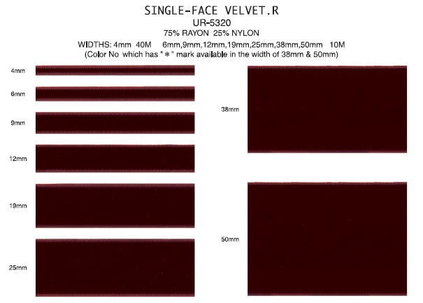 Single Face Rayon Velvet Ribbon 1 inch – Style Maker Fabrics