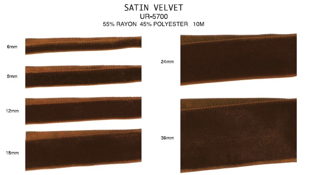 T5700 Satin Velvet - Ribbon Connections, Inc.